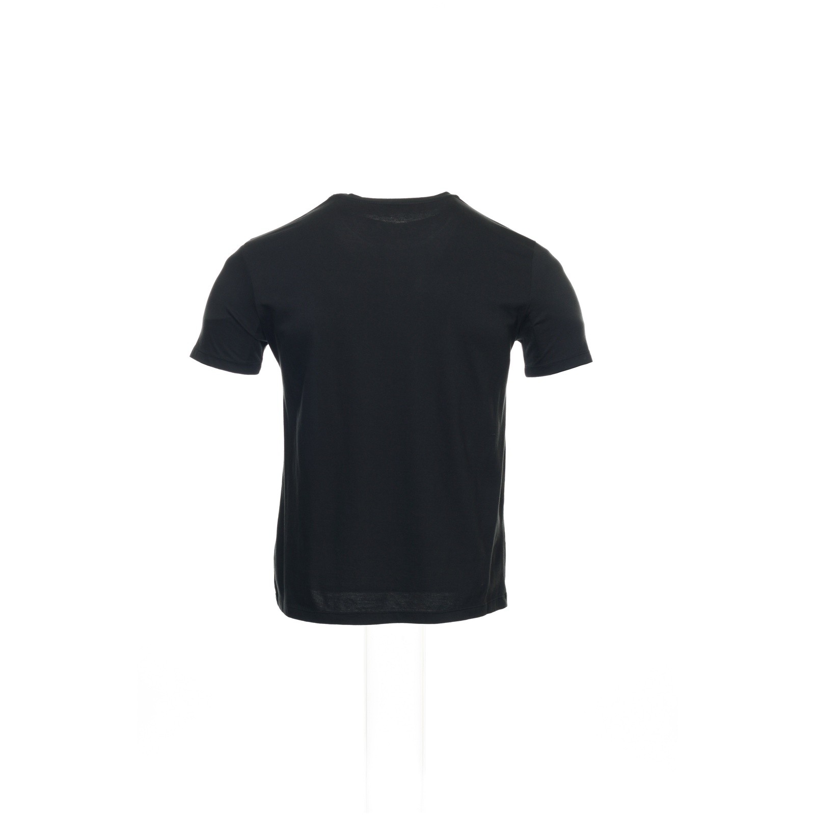 Supima Collection by Majestic Mens M Black Crew Neck Pocket T-Shirt 100% Cotton gallery