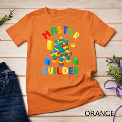 Cool Master Builder Funny Building Blocks For Kids Men Women Unisex T-shirt