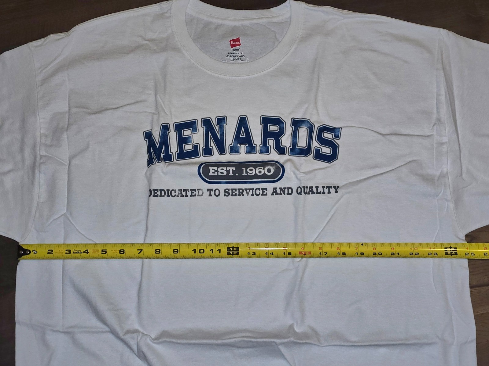 Menards T-shirt Mens Sz 2XL Est. 1960 Hanes ComfortBlend Shirt New gallery