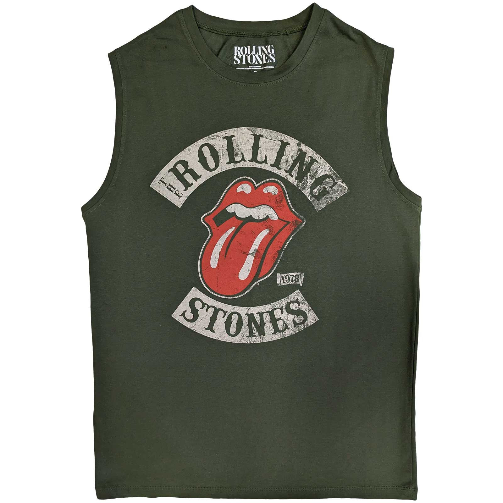 The Rolling Stones Tour 78 Vest Official Tee T-Shirt Mens Unisex