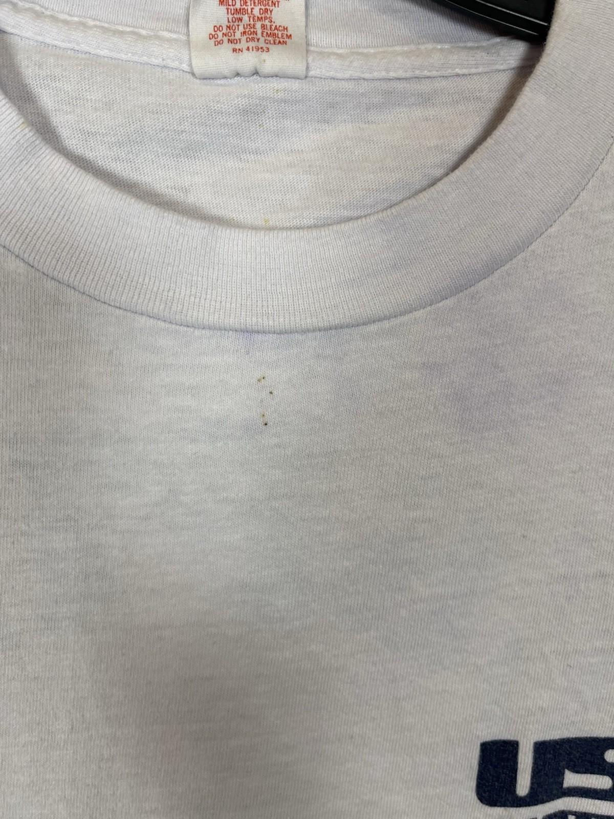 Vintage Single Stitch USPTA Tennis T Shirt As Is Lrg gallery