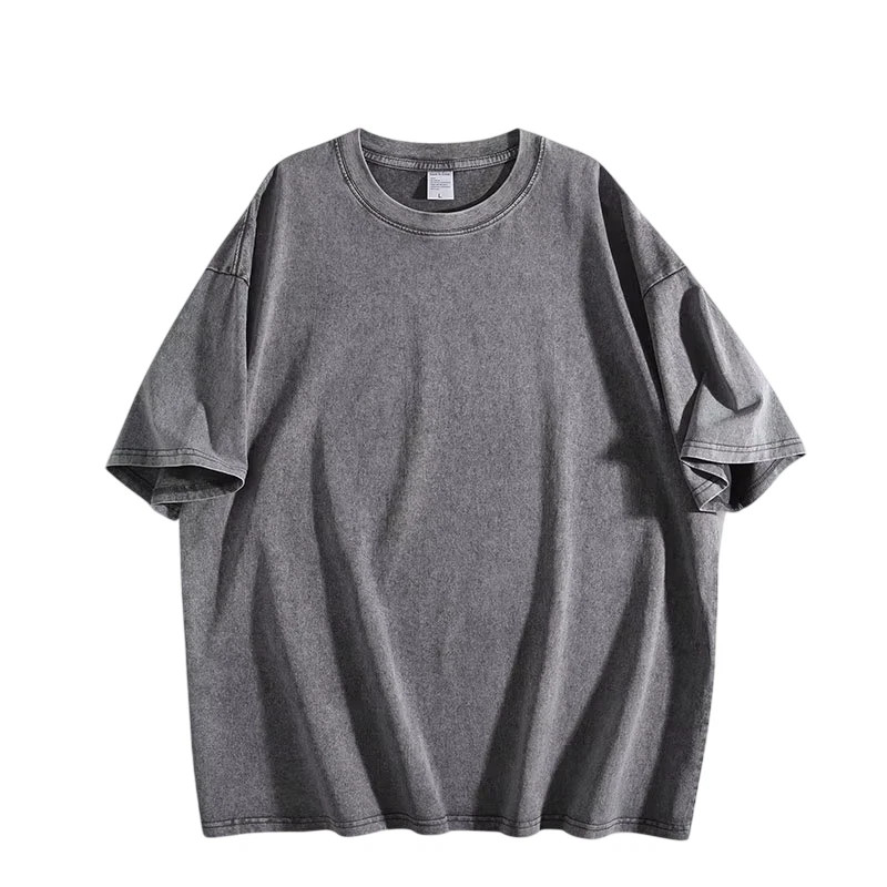 Vintage Washed T Shirt Men Women Oversized Tee 100% Cotton Casual Streetwear gallery