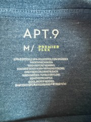 Apt. 9 premier flex men’s blue short sleeve crewneck pullover t-shirt size M