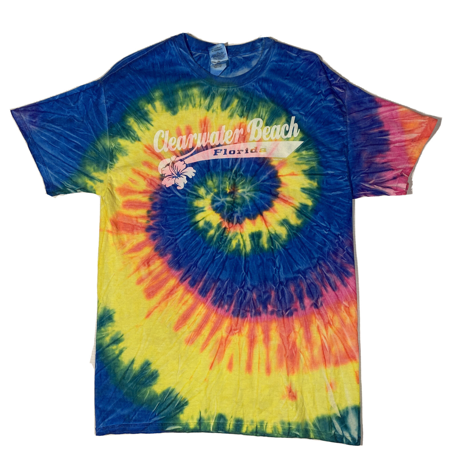 Gildan Clearwater Beach Florida Fluro Tye Dye Medium gallery