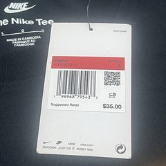 Nike The Nike Tee Mens Large Black Graphic T-Shirt Jeffery Sincich Seeking Sole