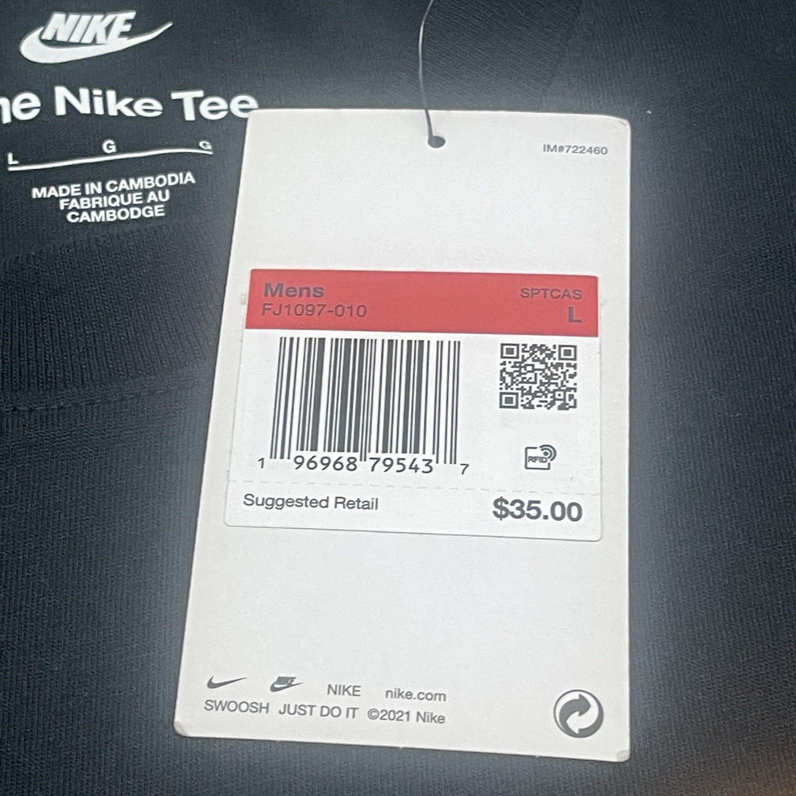 Nike The Nike Tee Mens Large Black Graphic T-Shirt Jeffery Sincich Seeking Sole gallery