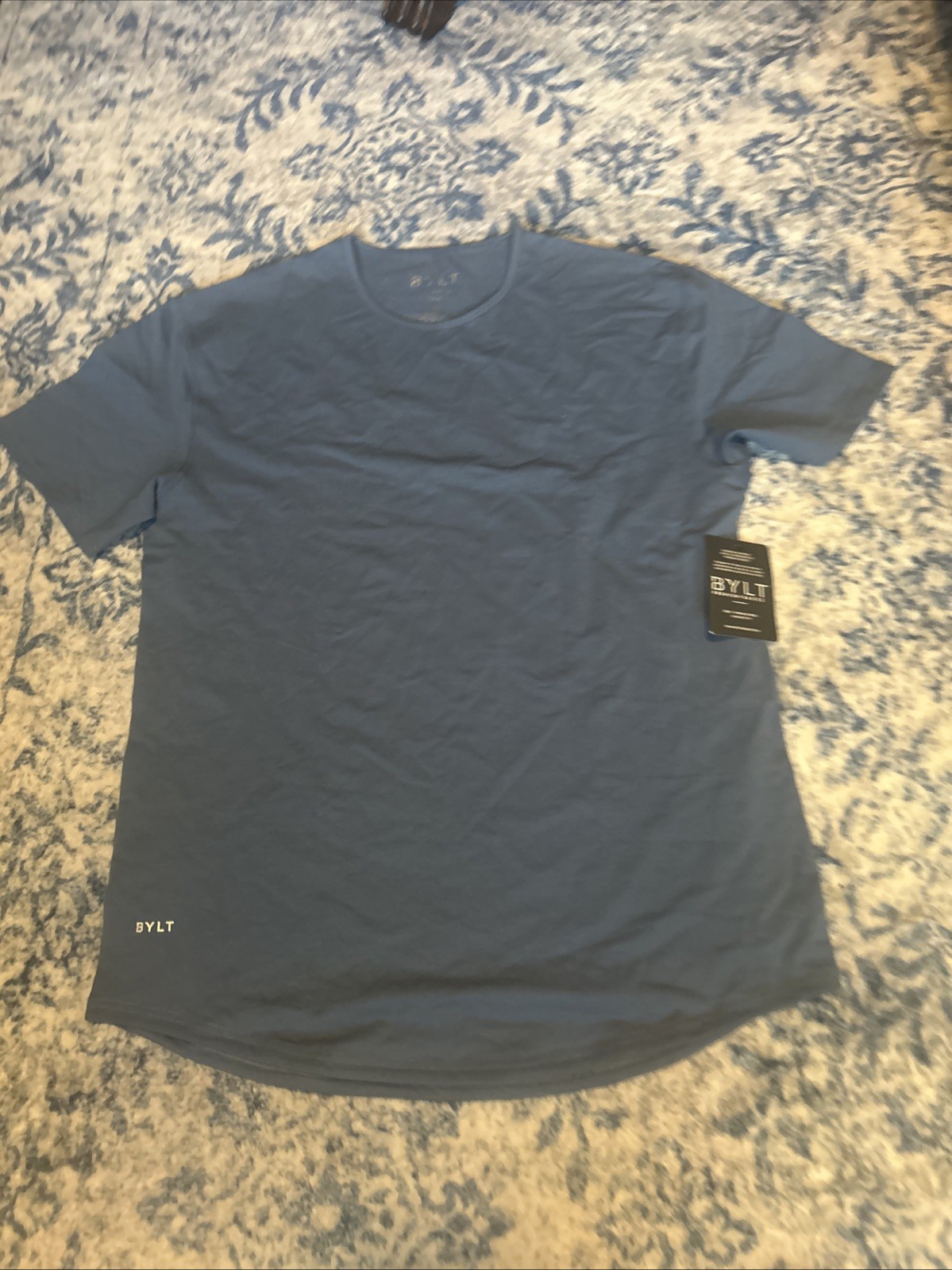 BYLT Premium Basics Drop-Cut Lux T-Shirt Blue Size XL NWT gallery