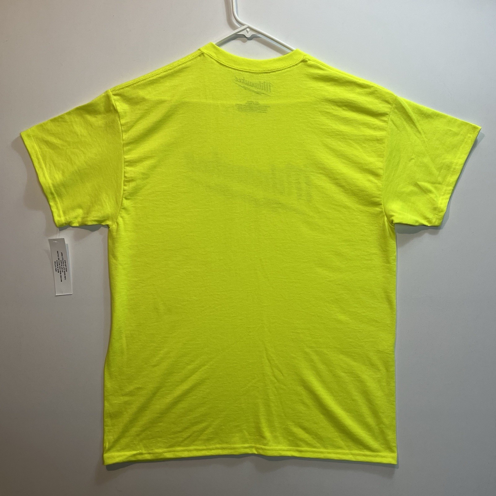 Milwaukee Neon T-Shirt (New Condition) M18 Battery Heavy Duty Power Tools Tee gallery