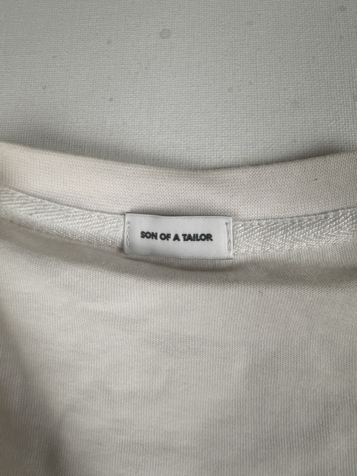 Son of a Tailor White 100% Supima Cotton Short Sleeve Crewneck T-Shirt Men Small gallery