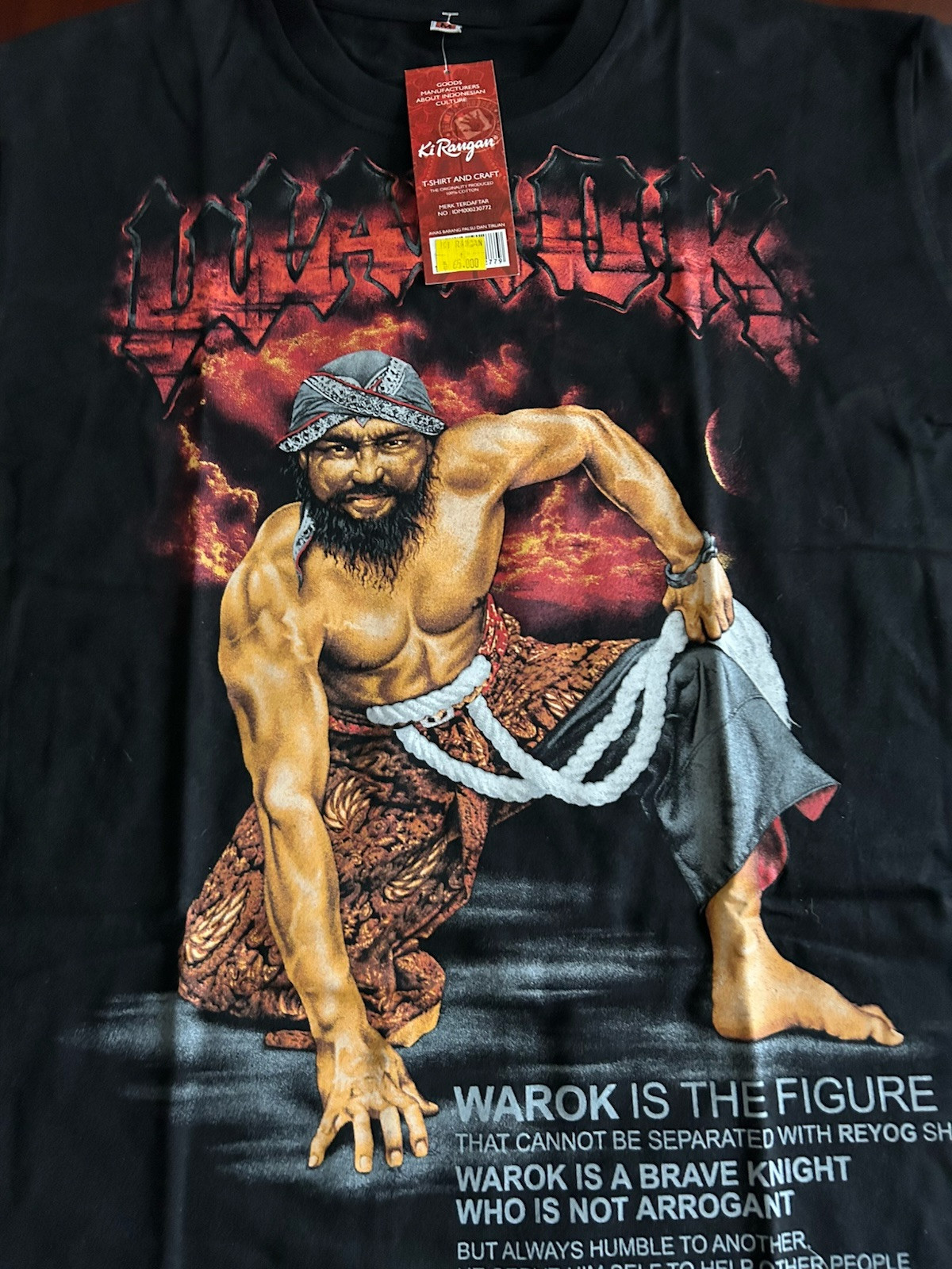 Warok Ponorogo Shirt M Medium Ki Rangan NEW NWT Indonesia Reog gallery