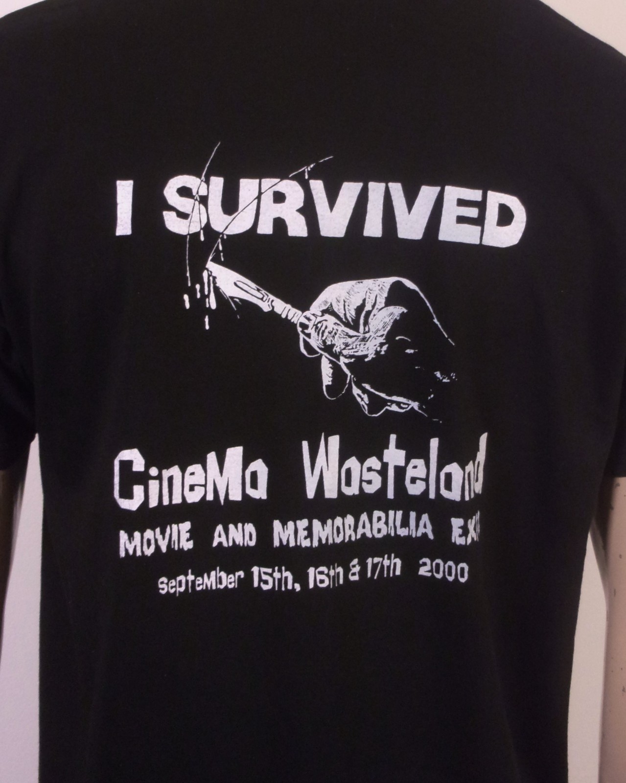 vintage 90s 00s Y2K 2000 Cinema Wasteland T-Shirt Horror Zombie Movie Expo SZ L gallery