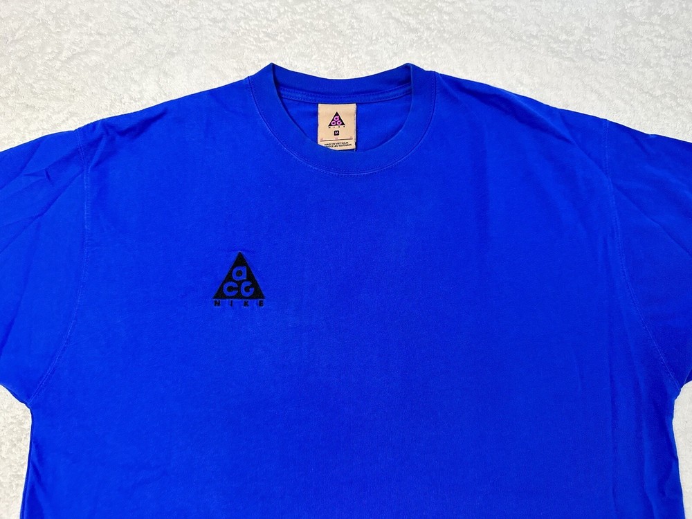 2000s Y2K Nike ACG Blank Basic Embroidered Streetwear Hiking Outdoor T-Shirt M L