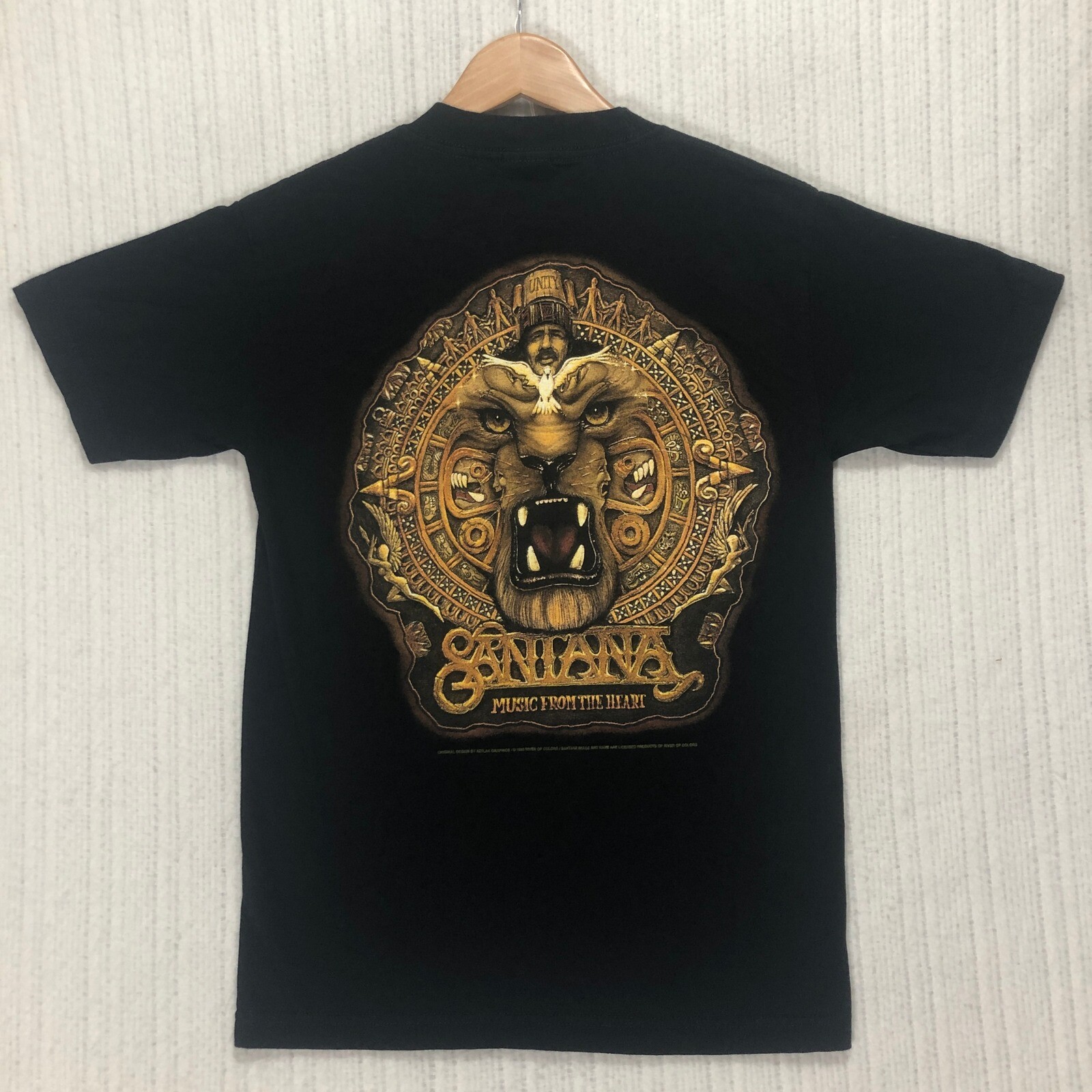 Santana Music From The Heart Graphic Print Band Tee Alstyle Men's Size Small gallery