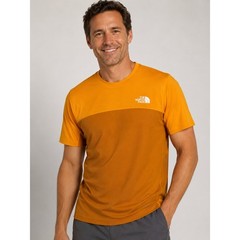 The North Face Flash Dry Short Sleeve Performance Tee Golden Yellow Men’s Medium