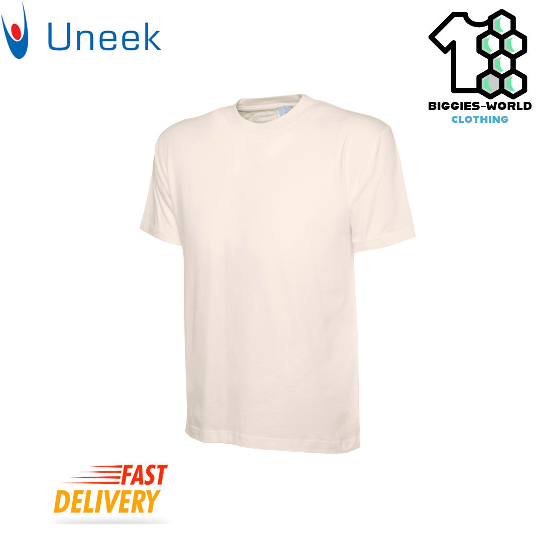 Uneek 1/2/4 PACK Unisex Classic T-Shirt Short Sleeve Work/ Casual Tee (UC301) gallery