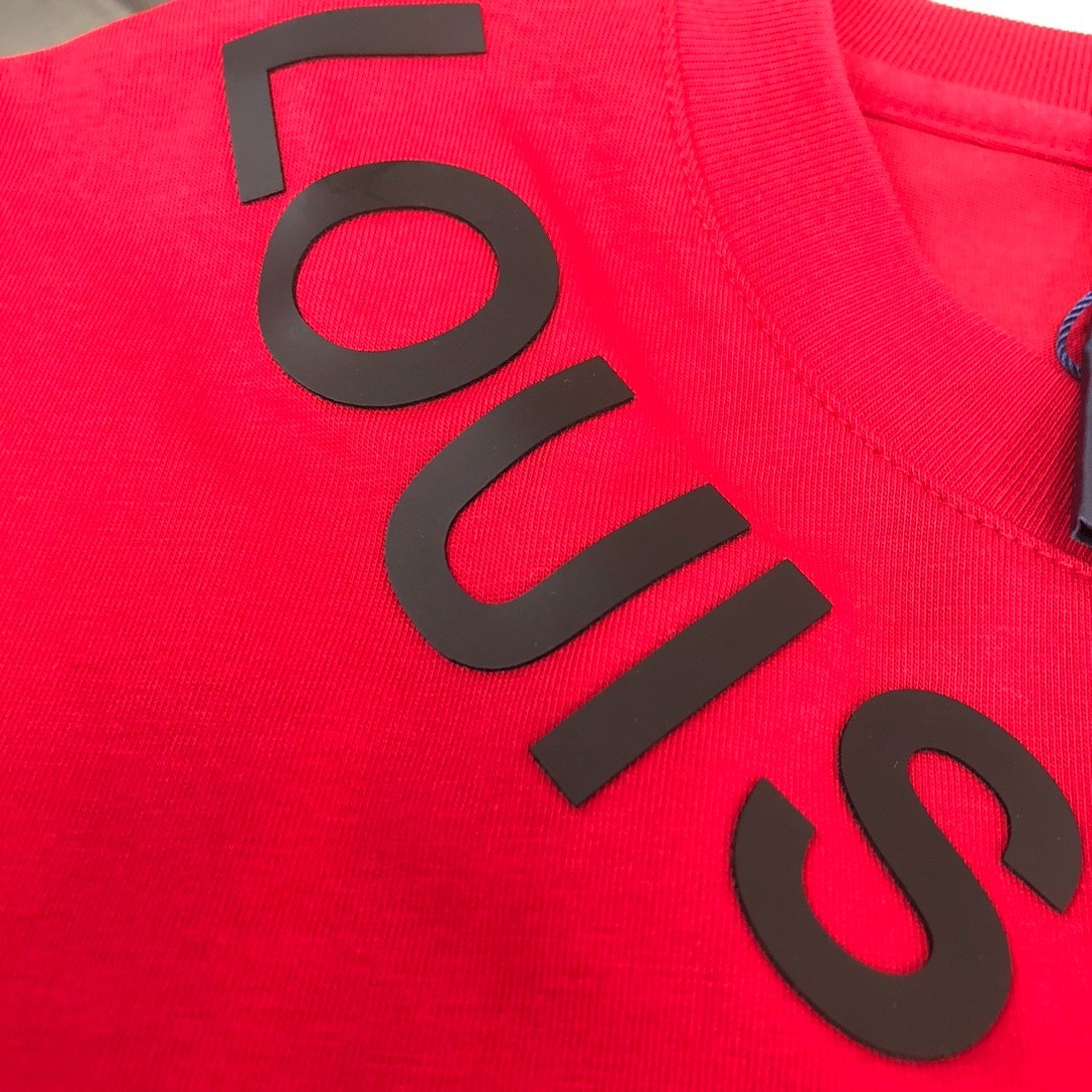 New Moncler Red Summer Crew-Neck Short-Sleeve Shirt M gallery