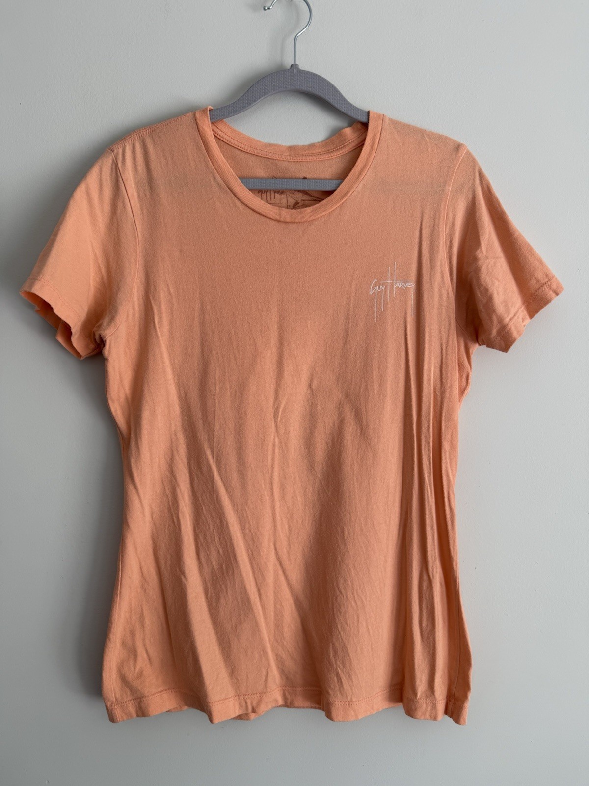 Guy Harvey Original Peach Sports Fishing Graphic T-Shirt Women's Size MEDIUM gallery