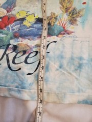 Vtg Liquid Blue Signed 1992 AOP Men’s Sz L ,Coral Reef Aquatic Crew Neck T-Shirt