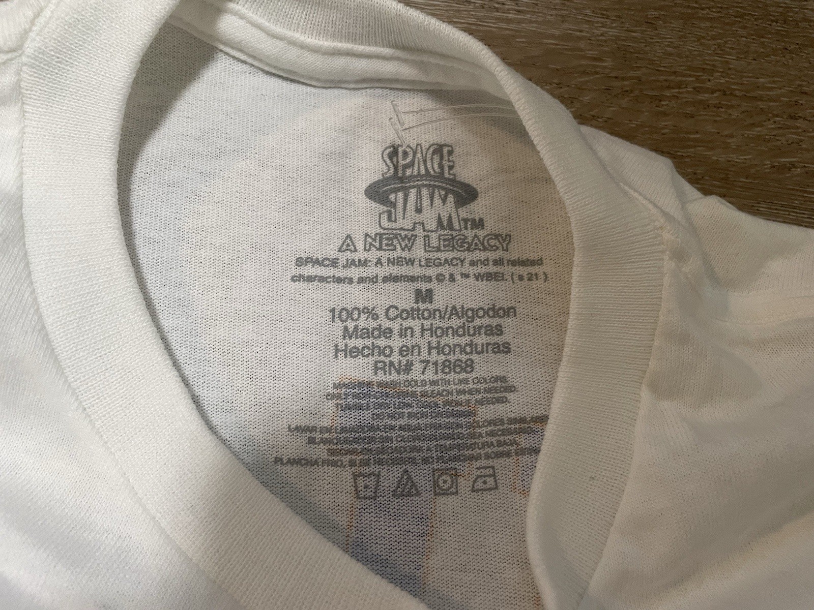NWOT Tune Squad LeBron James Space Jam Mens Sz M White T-Shirt gallery