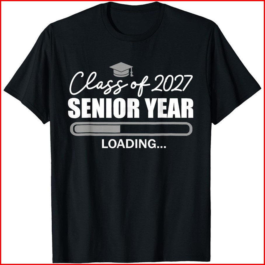 Funny 2027 Graduation Seniors Senior Year Loading Senior 27 T-Shirt gallery