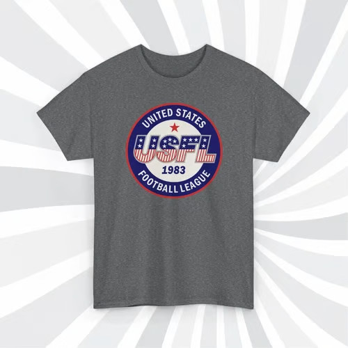 1983 USFL Vintage Football Logo T-Shirt gallery
