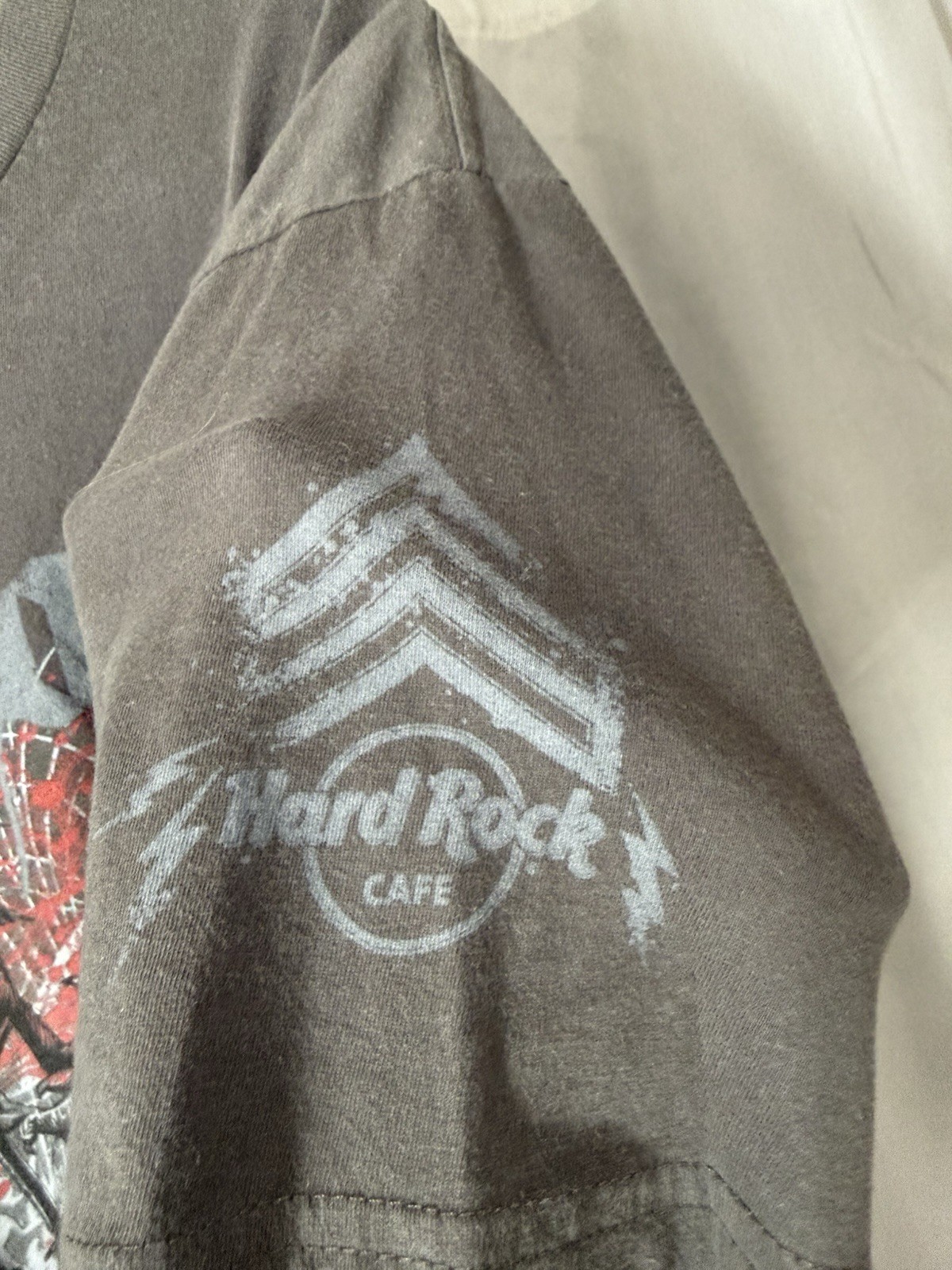 Hard Rock Cafe Shirt Mens Large Gray Maui Crest Skull Graphic Dragons Tee gallery
