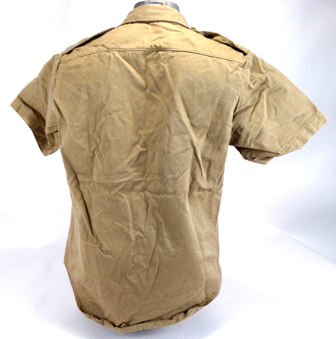 1970 Vietnam WarUS Army Man's Khaki Short Sleeve Shirt (sz M) DSA100-70-C-0525 gallery