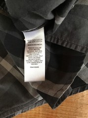 Express Gray Dress Shirt Button Down Size Large Fitted 16-16.5