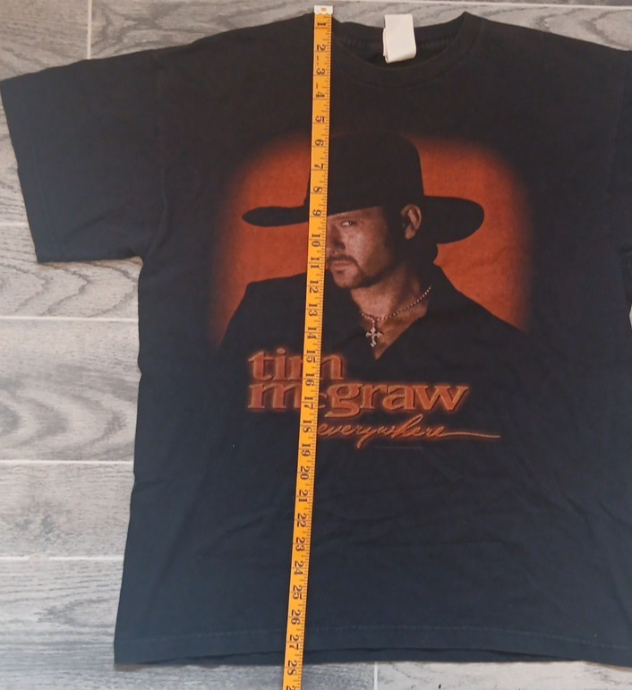 Vintage Tim McGraw Everywhere Cronies Mens Large Black T Shirt 1997 Y2K gallery