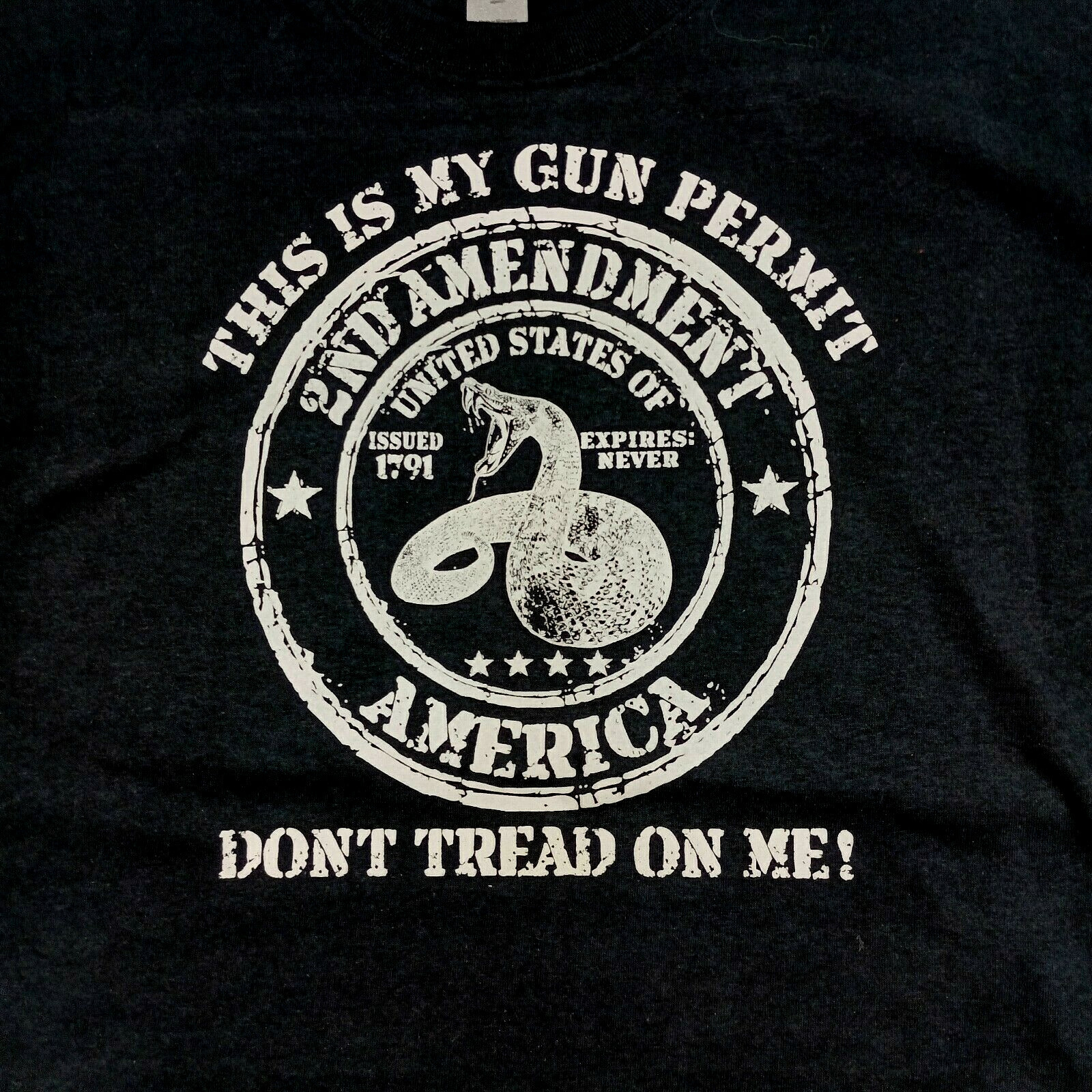 Men's Distressed 2nd Amendment T-Shirt USA Patriotic Short Sleeve Graphic Tee gallery