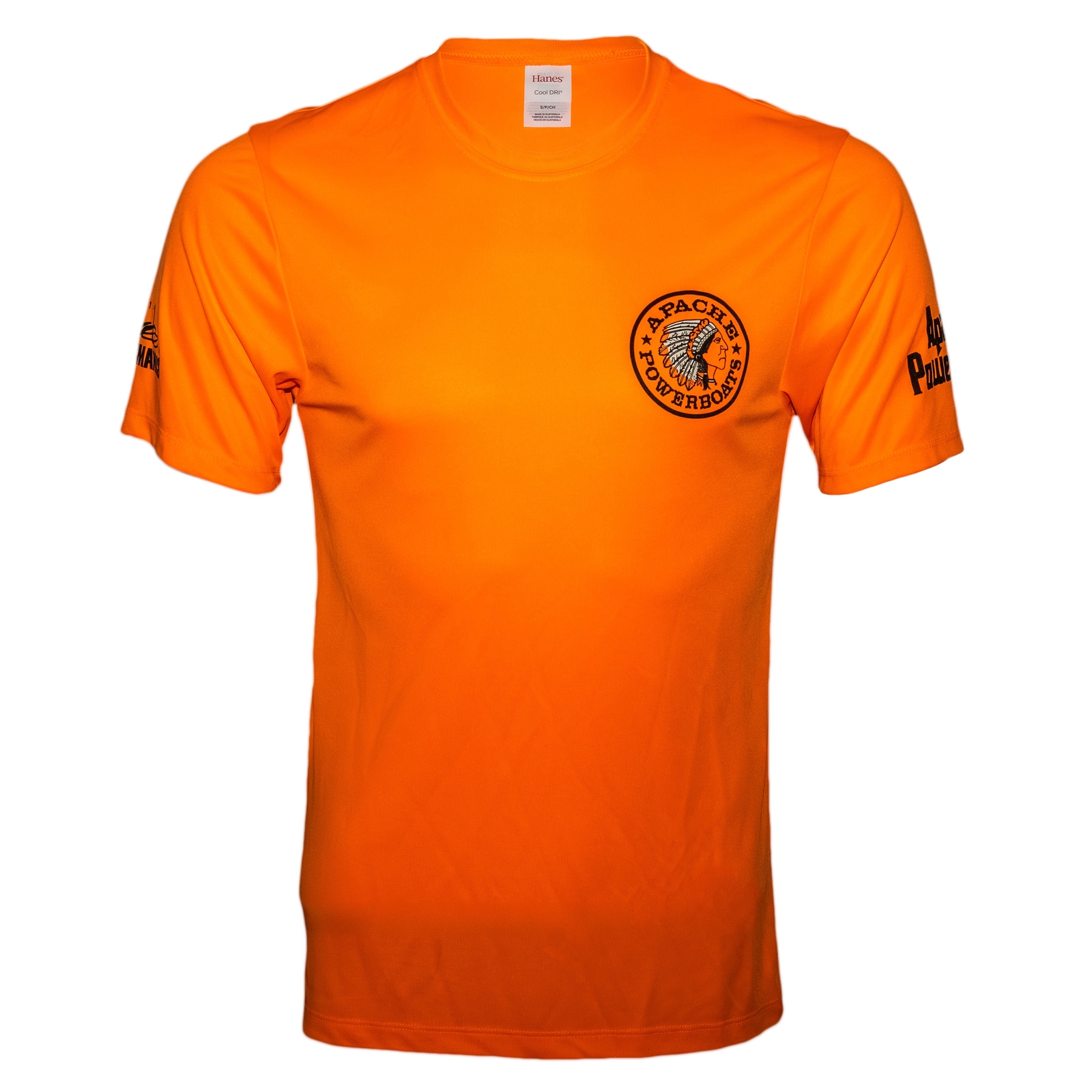 Apache Powerboats Cool-DRI Monochromatic Logo T-Shirt | Safety Orange gallery