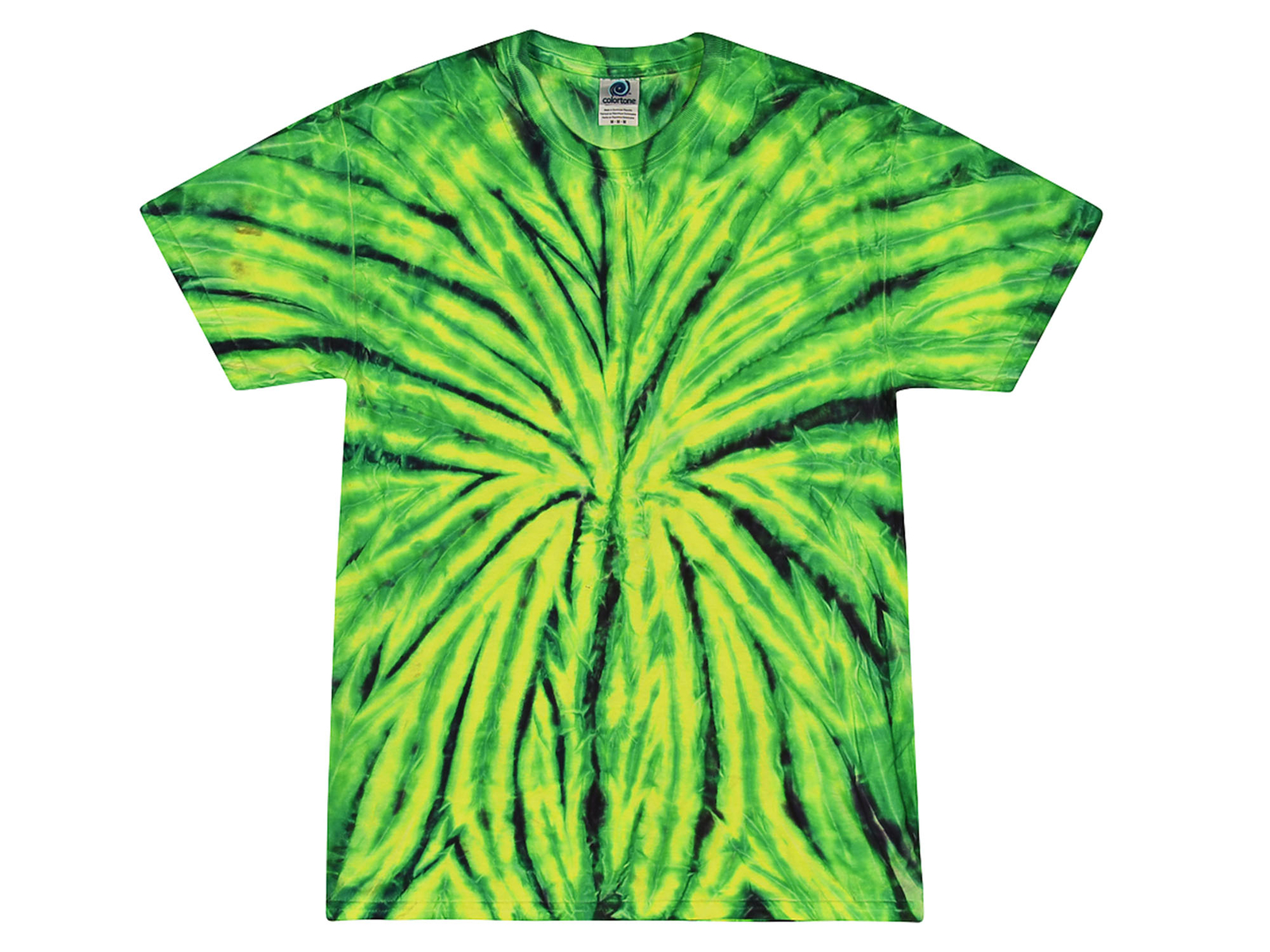 Yellow Green Spider Tie Dye T-Shirts S M L XL 2XL 3XL 4XL 5XL Colortone gallery