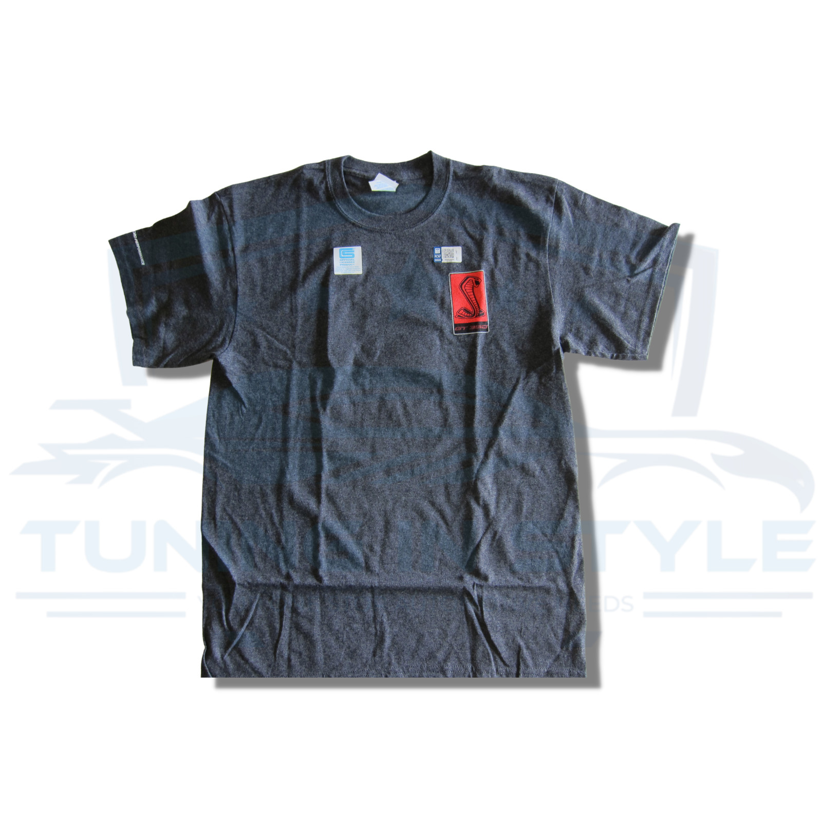 Ford Mustang GT350 Shelby Cobra Logo Cotton T-Shirt Gray Official Licensed gallery