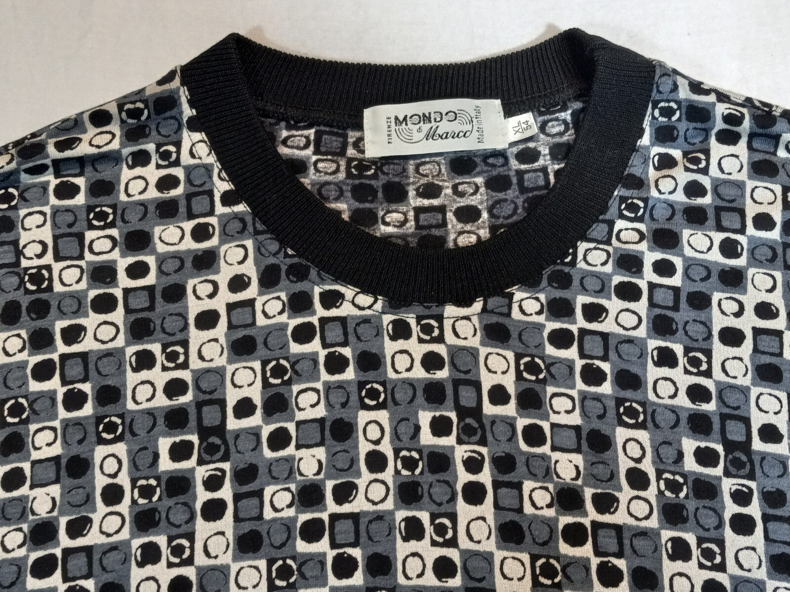 Men XL Tall Mondo Di Marco 100% Rayon Italian Long Sleeve T-Shirt gallery