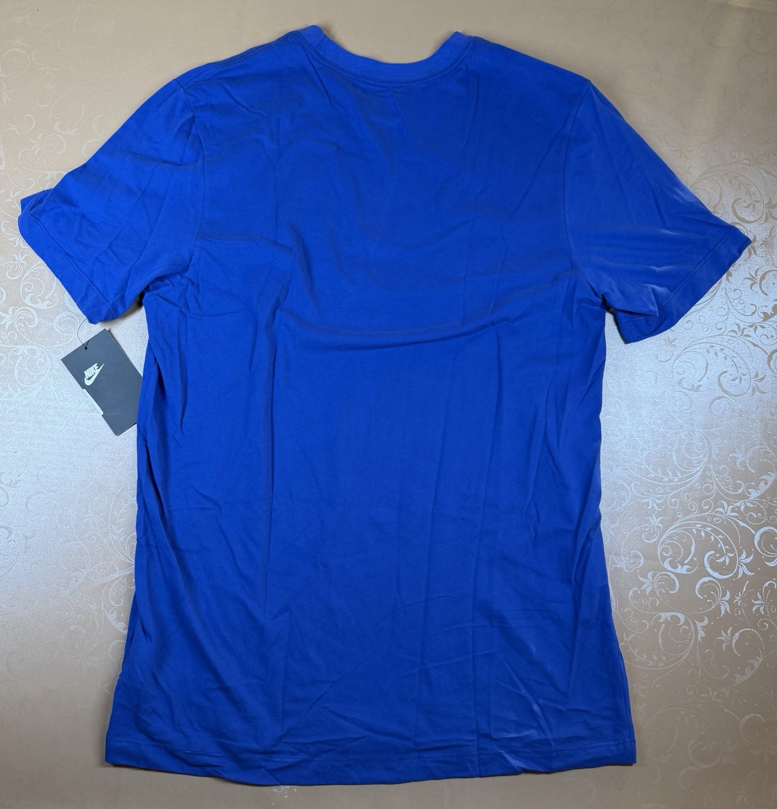 Nike Shirt Blue The Camo Swoosh Logo Graphic Tee Men's XXL 2XL Royal New w/ Tags gallery