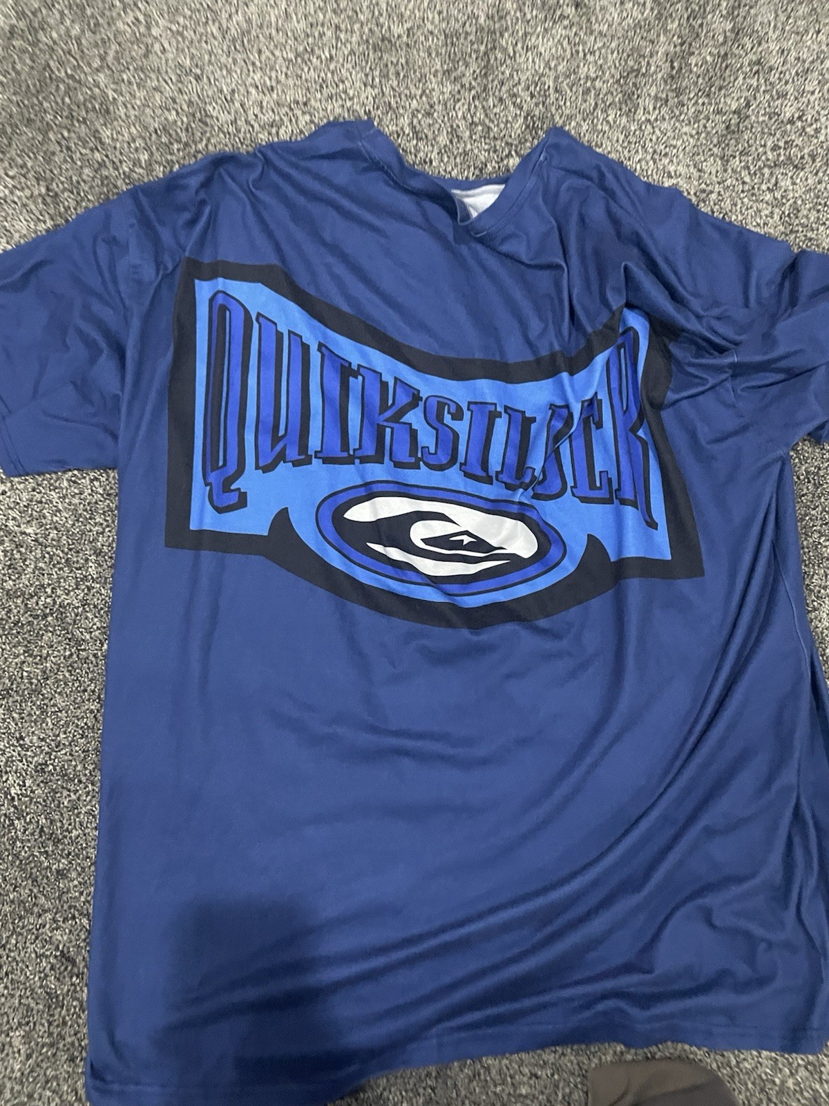 Quiksilver Men’s L Blue Graphic Logo Crew Neck Short Sleeve Lightweight Tee gallery