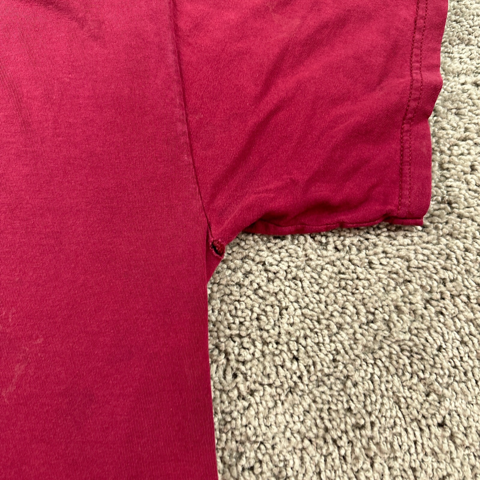 Dirty Dicks Crab Shack Shirt Mens Medium Red Blue Dont Know Dick THRASHED FLAW gallery