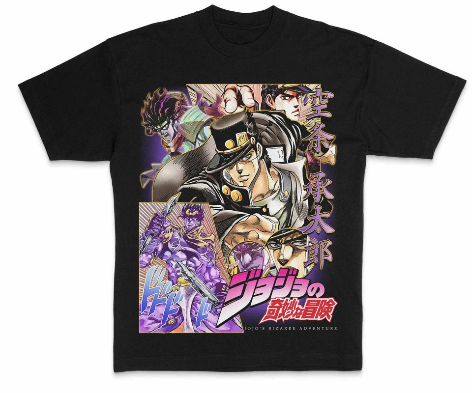 JoJo's Bizarre Adventure Casual T-Shirt Graphic Cotton Tee Men 7 gallery