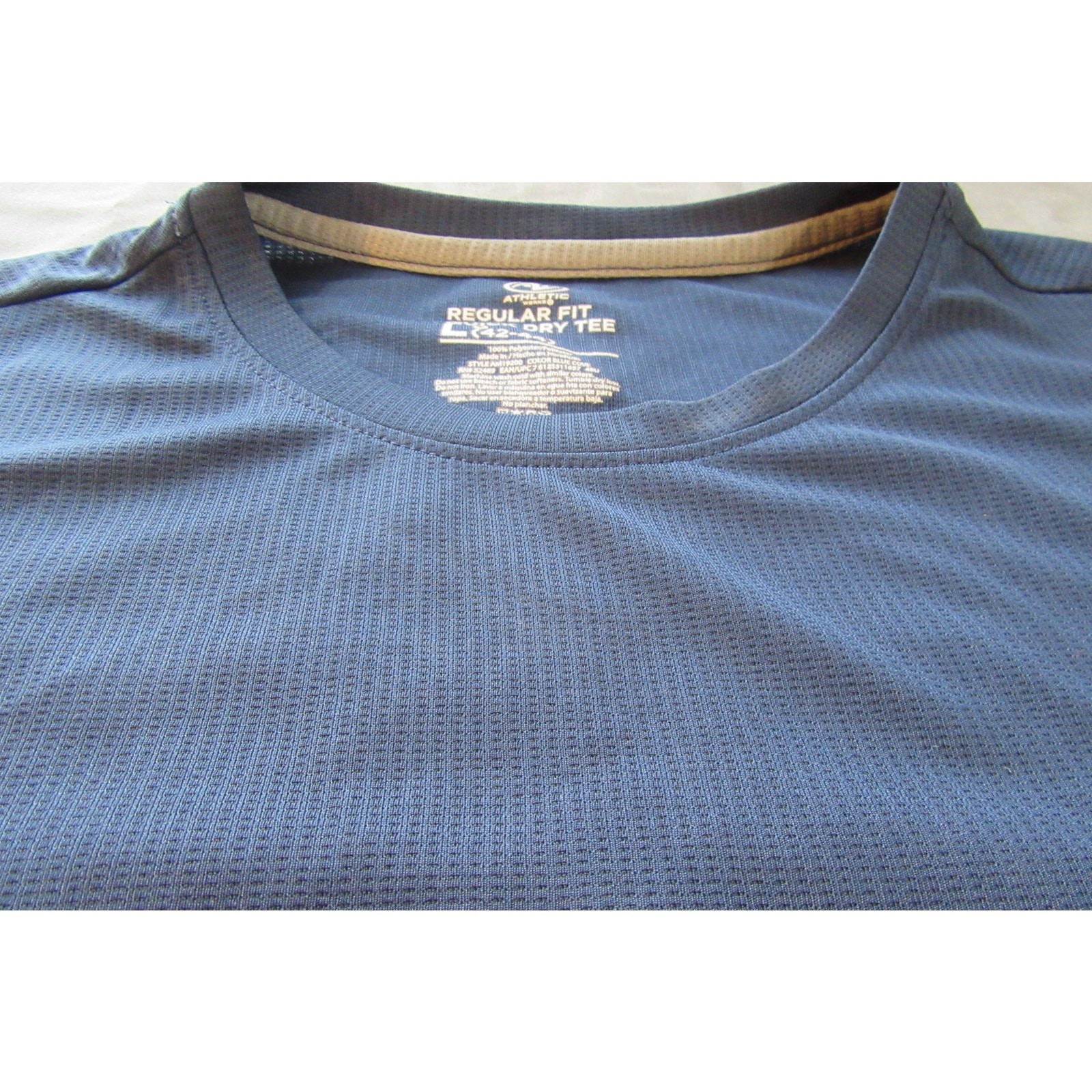 Athletic Quick Dry Tee Shirt Men's Blue Large Short Sleeve gallery