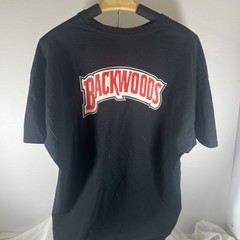 Backwoods Bart Simpson Best Buds Y2K Men’s Black T-Shirt Size 2XL Gildian Cotton