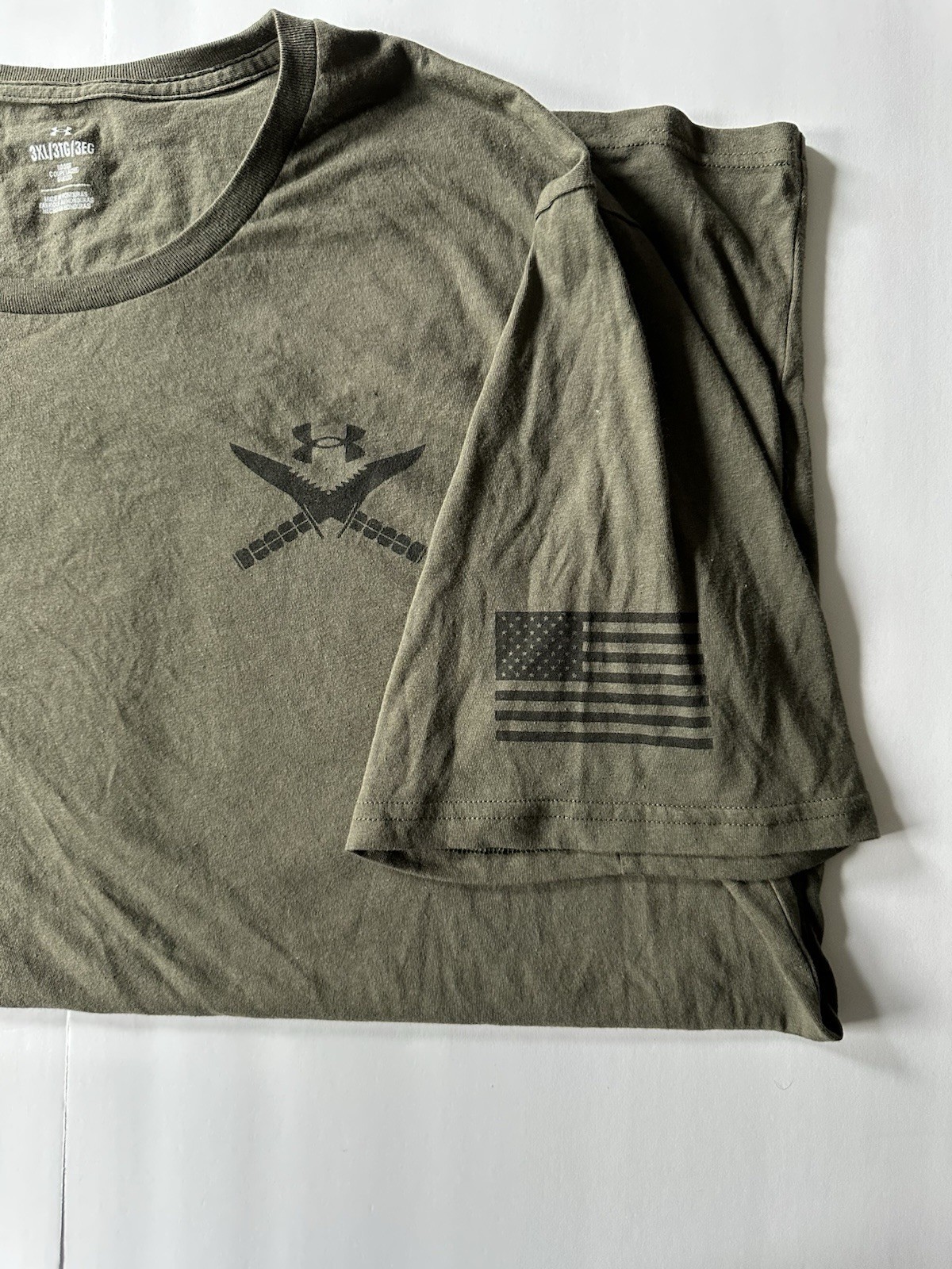 Under Armour Tactical Men's 3XL Green Loose Fit Graphic Crew Neck T-Shirt gallery