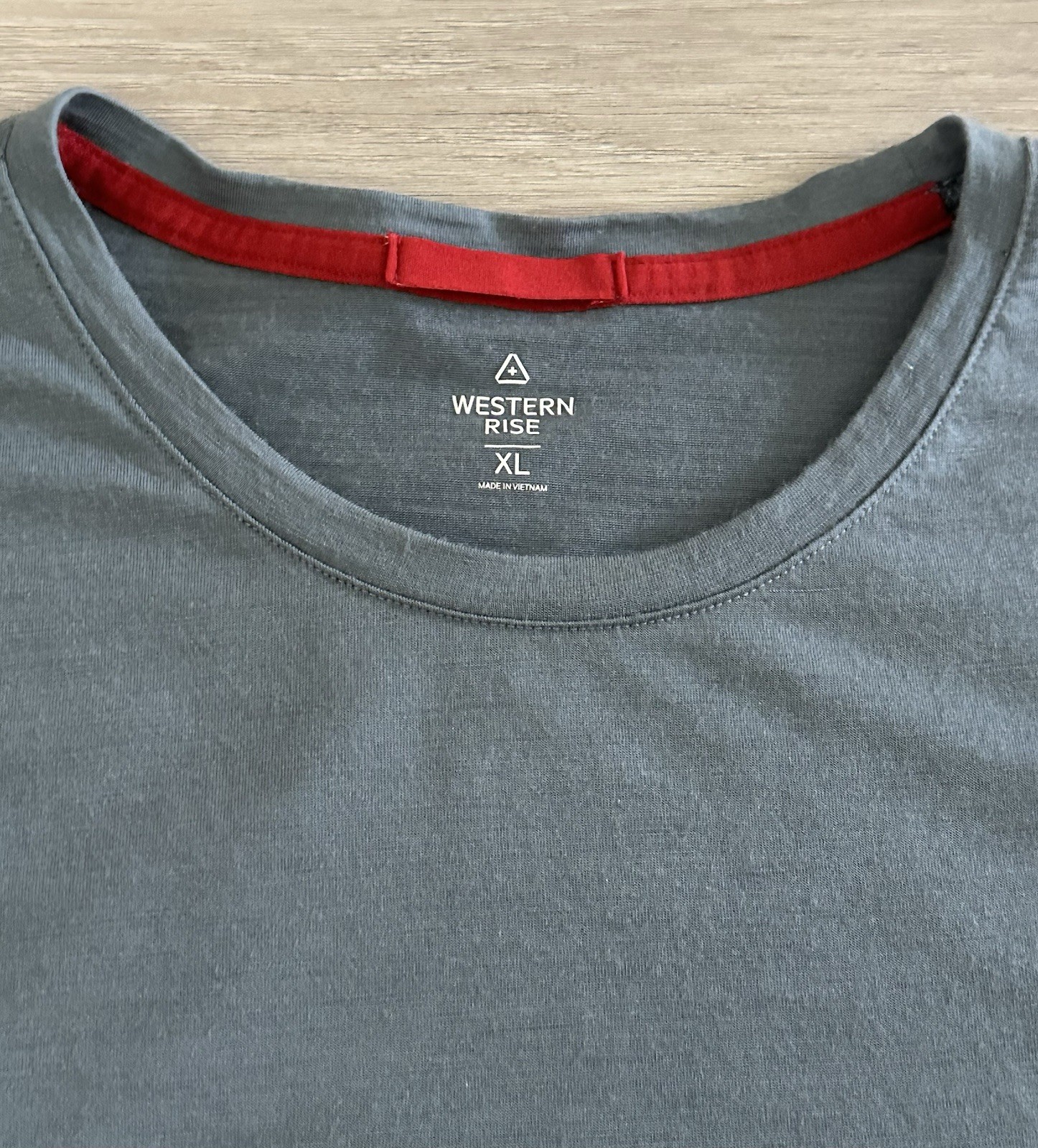 Western Rise Merino Wool Short Sleeve T-Shirt Gray Mens Size XL gallery