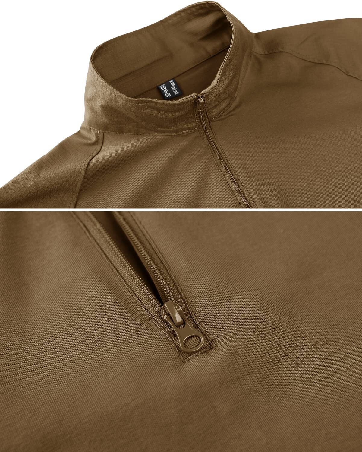 Mens Shirts Atheletic Training Outdoor 1/4 Zipper Long Sleeve Shirt with Pockets gallery