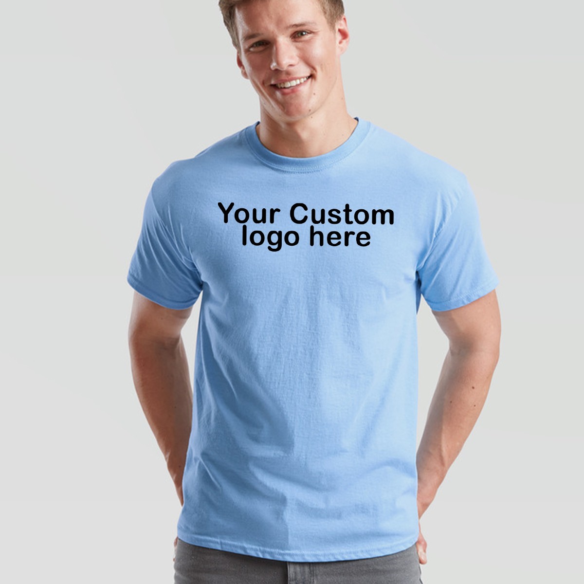 Personalised Unisex T Shirt Customised Your Text Or Logo Here Club Birthday Team gallery