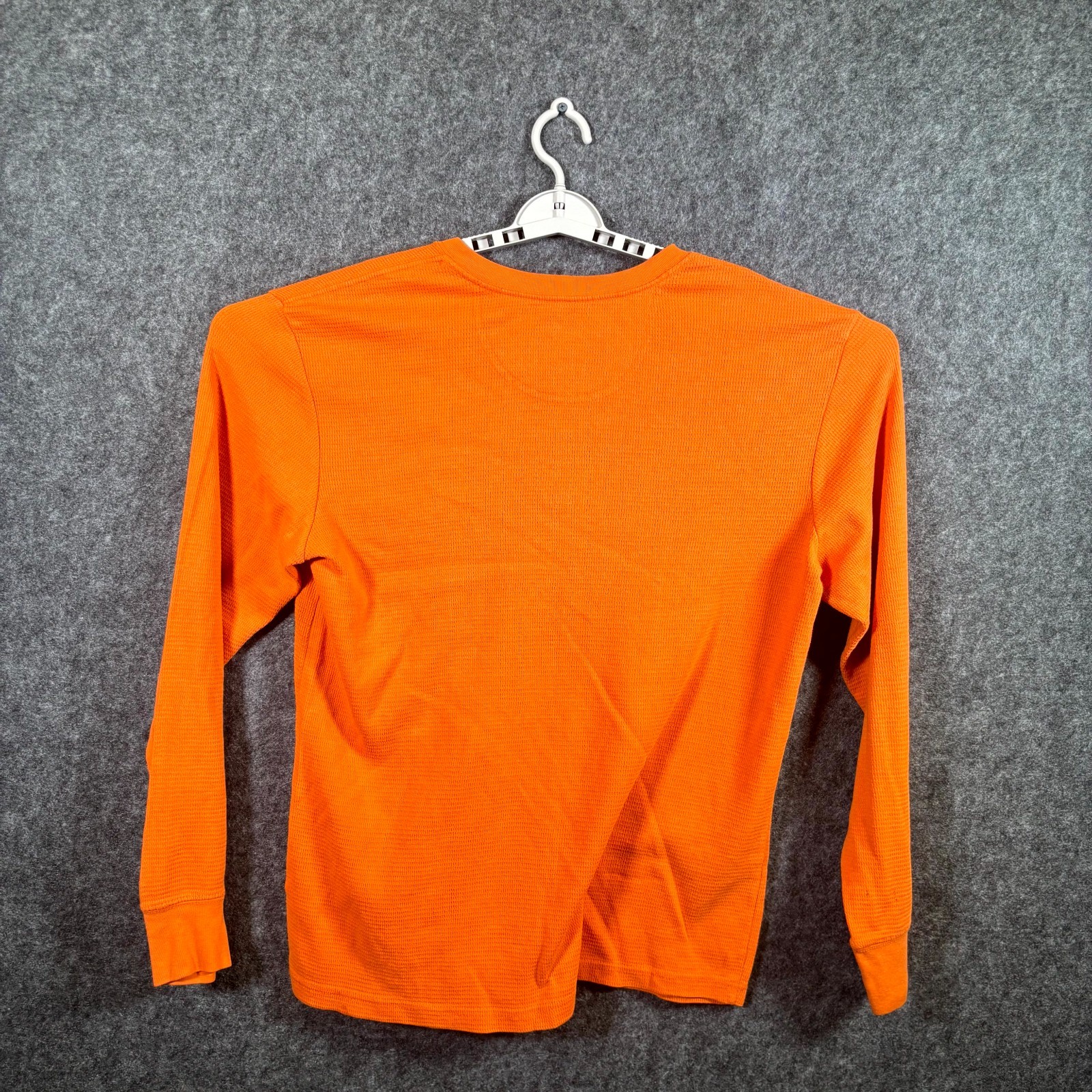 Mossy Oak Henley Shirt Men's XL Orange Cotton Waffle Knit Outdoor Hunting Travel gallery