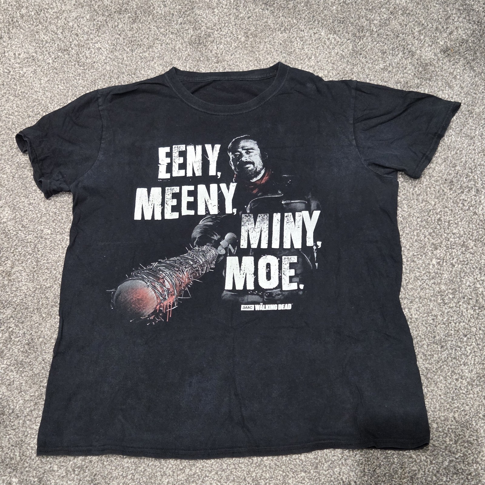 Delta Shirt Mens Large Black The Walking Dead Negan Lucille Promo Tee Zombie gallery