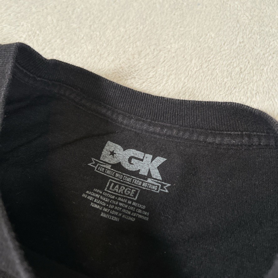 DGK Vintage Y2K Trippin’ T-Shirt Men's Size Large Black Short Sleeve Cotton Rare gallery