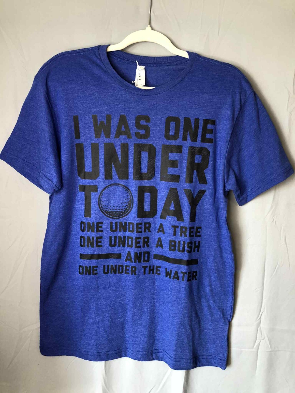 A Bad Day at Golf Funny Tshirt sz M Mens Blue Good Sense Of Humor gallery