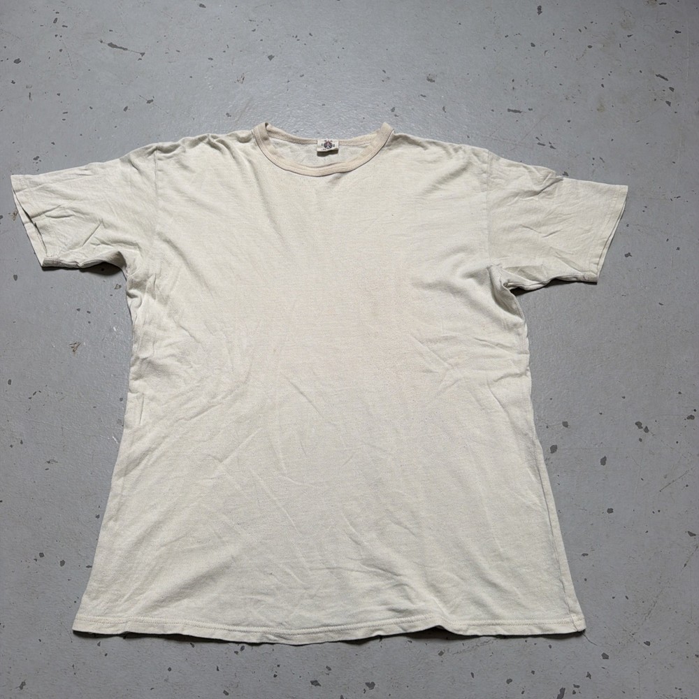 Samurai Jeans Co. Knit Solid Blank T-Shirt Made In Japan XXL