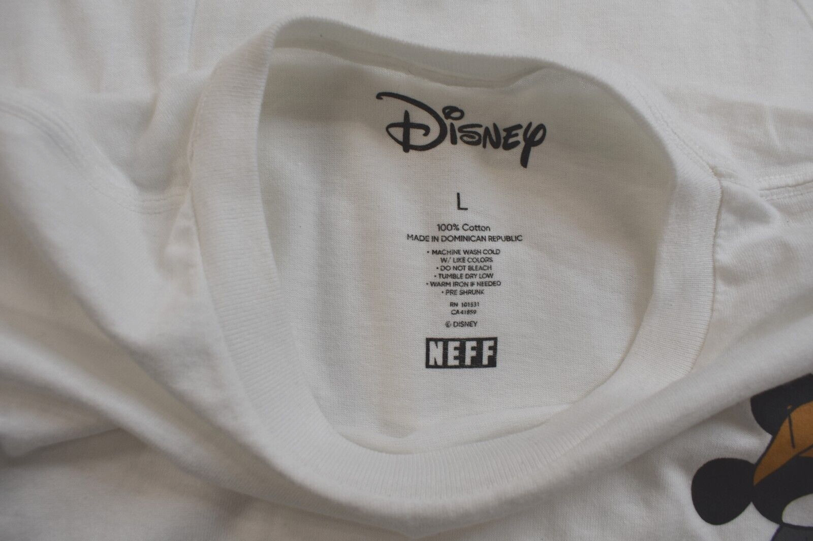 Neff x Disney Mens Mickey Mouse In Streetwear White Shirt New S, L, XL gallery